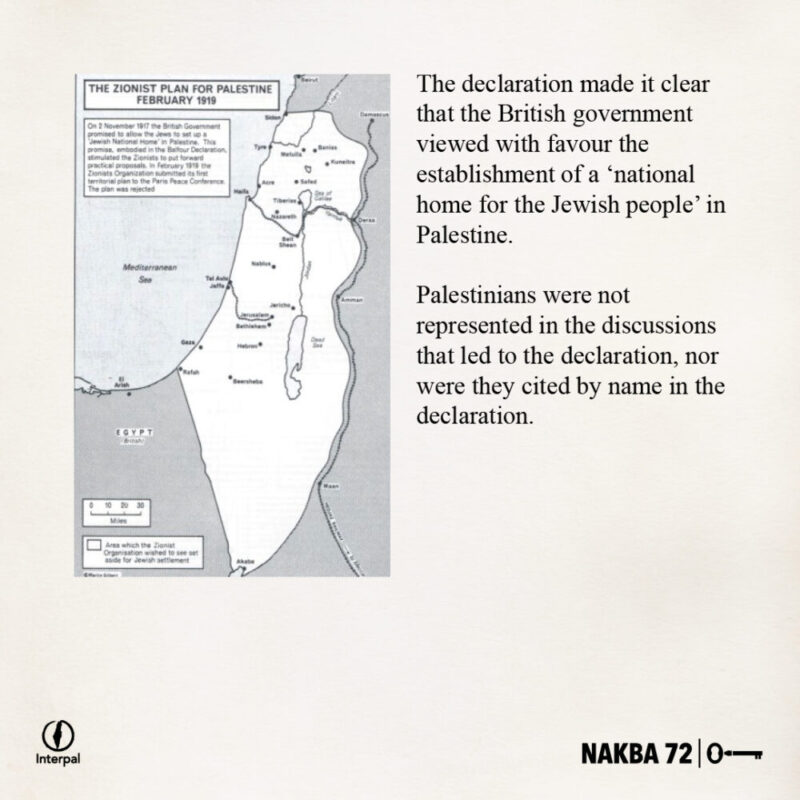Interpal Nakba 72 Timeline 1917 B Interpal Nakba 72 Timeline 1917 B