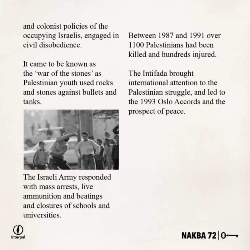 Interpal Nakba 72 Timeline 1987 B Interpal Nakba 72 Timeline 1987 B