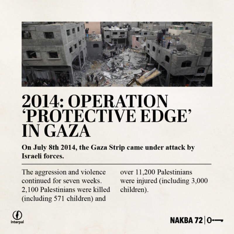 Interpal Nakba 72 Timeline 2014 A Interpal Nakba 72 Timeline 2014 A