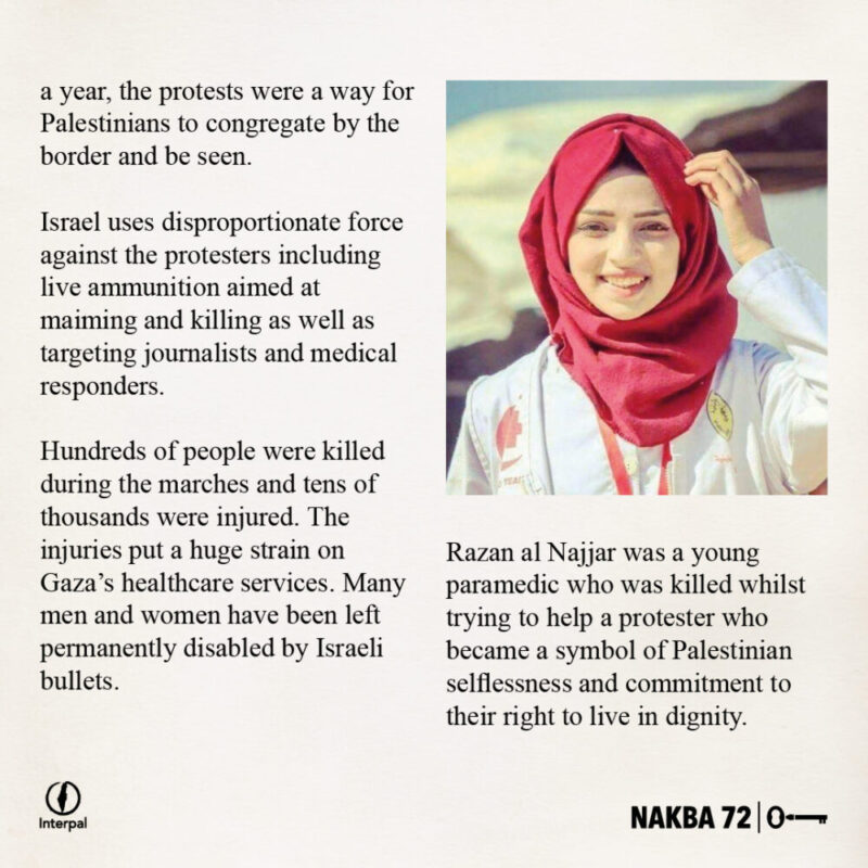 Interpal Nakba 72 Timeline 2018 B Interpal Nakba 72 Timeline 2018 B