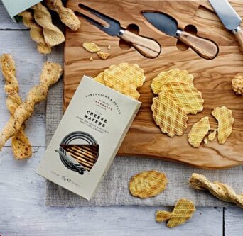 Cheese Wafers, part of Mubarak London's luxury hampers