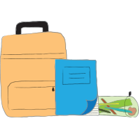 Education Aid - School Kit Icon